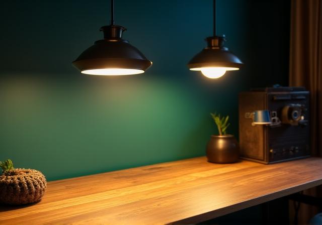 Stilvolle, warmweiße LED-Beleuchtung in einer modernen Küche